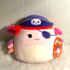 Squishmallow Cailey the Pirate Crab 8” NWT Halloween 2023 Stuffed Animal Plush